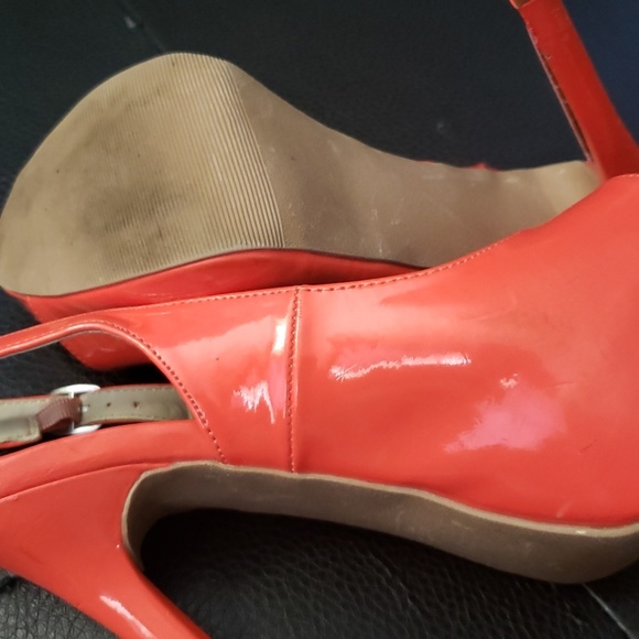 Orange high heels - Picture 2 of 4